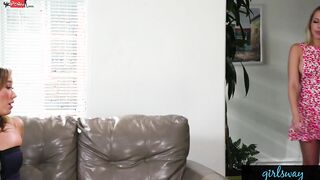 GIRLSWAY a Stranger came into my House to Squirt Everywhere!