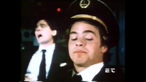 Airplane Pilot with Huge Cock Fucks and Cums on Asshole a Busty MILF Stewardess with Hairy Pussy