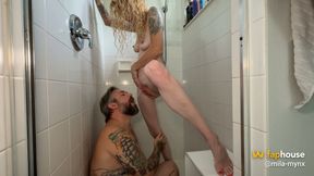 Stepdaddy Sips My Piss in the Shower