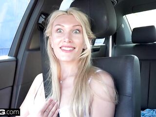 Russian blondie in her first casting scene