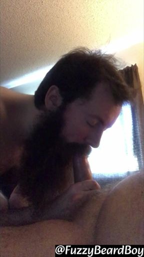 Boy Sucks His Daddy's Cock When Home Alone