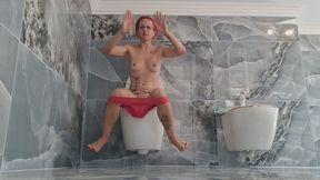I CAN’T HOLD IT ANYMORE – DESPERATE BATHROOM RUSH & PAD CHANGE