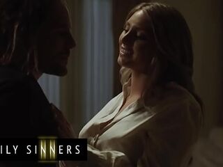 FAMILY SINNERS - Playful MILF Uses Her Big Round Tits To Fuck Her Son-In-Law's Dick And Shoot His Hot Load