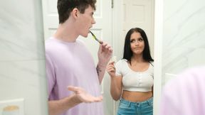 Teen stepsis wants to fuck stepbro raw