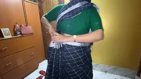 A Bengali woman getting ready for shopping