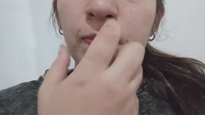 Snot breakfast - picking my nose