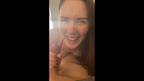 australian charlotte star pov creampie sex fucks asian cock on the lounge