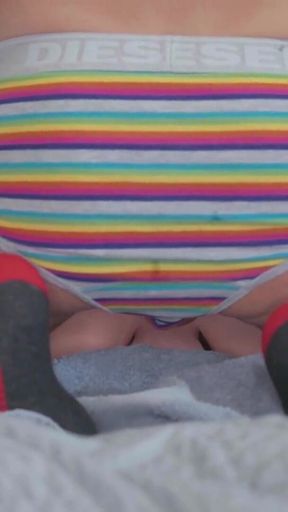 Fucking a Sex Doll in Sexy Pride Briefs!