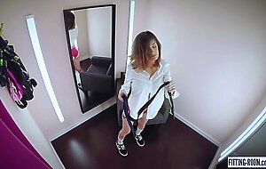 FITTING-ROOM College student Caomei needs to be anally banged