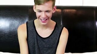 Interview with a new adorable sexy twink Tyler Thayer
