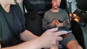 Aussie Str8 Trainer Choked Gushing Car BJ First Gay Load Destroyed