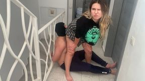 Farting in my slave's face *