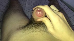 Cute teen wank hairy uncut cock and cum