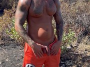 Piss In The Forest🥵A Guy Discover Me🤯