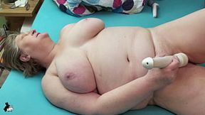 Claudia experiences two intense orgasms with a vibrator