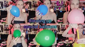 Blowing up special photoshoot balloons- 1080p
