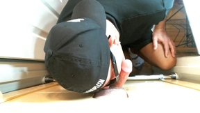 ”Construction Dad Cums At Gloryhole”