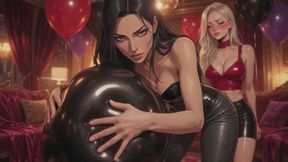 Balloons Stories #9B: Latex Pressure Surrender (Animated)