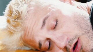 Big cocked officer rimms and fist fucks bound blond thief