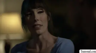 Hot Trans stepmom gives her stepson bed pleasure