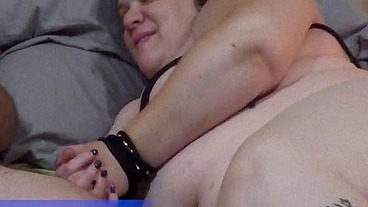 Curvy Gothic Goddess Submits to RopeDaddy Blowjob