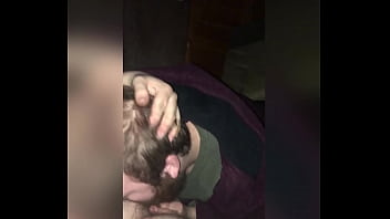 Throat fucking my bf after I suck his dick