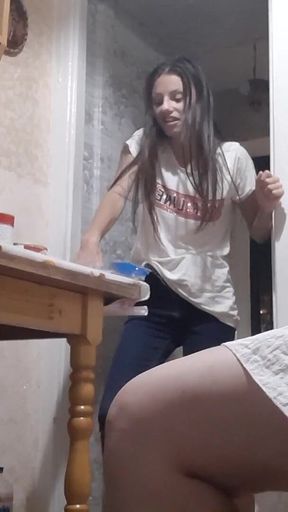 My Girlfriend Caught Me with a Mistress - Lesbian-illusion