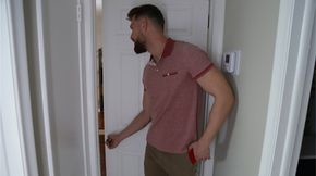 Caught By His Roommate While Riding A Toy Cock