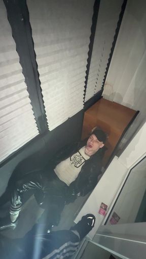 Leather Biker Piss on Leather Scally Chav Guy