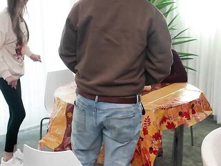 Flawless Tit Golden-haired Bangs Behind The Scenes - Breezy Bri