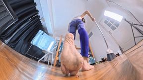 MARTINA in VR360 ran over a dwarf while cleaning