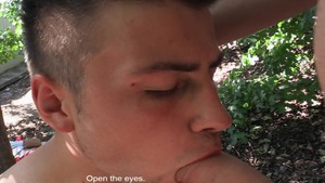 vehement outdoor pooper with a hirsute anus teen