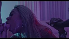 Hot Ebony takes two Huge Cock