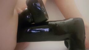dubbel dildo in ass