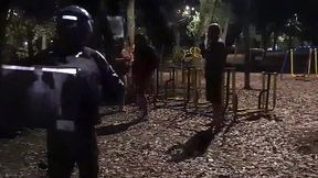 ifooda na praca da cidade dando a buceta e mamando os motoboy - levamos muita porra na boca