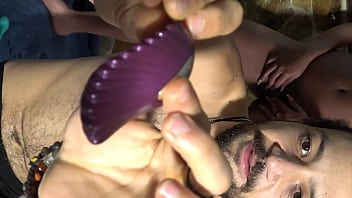 Couple uses Kegel balls and clit vibe for intense lovemaking