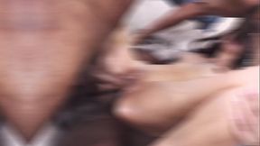 An intense DP for the hot MAILY PRESLY, DP, balls deep, intense anal, pissing