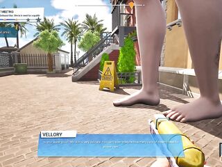 Huge Waifu Wash Simulator Gameplay Part 1 - 1st Cleaning Job for Vellory