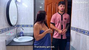 Hijastro con gran polla aprovecha que su madrastra est&aacute_ sola en casa - Danner Mendez / Silvana Lee