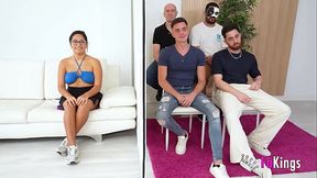 Lana Villafuerte and her natural tits want a blind date. Today she fucks!