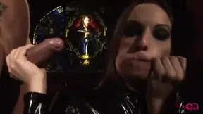 Slutty Amber Rayne rides and sucks huge cocks in cowgirl and doggystyle