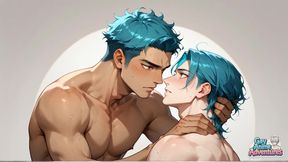 Gag-worthy Creampie, Dude! Wow, the Blue-haired Cutie's Shower Sex!
