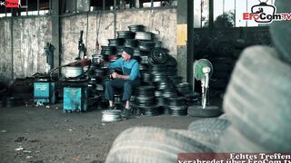 Roleplay with a german cougar and three Men that fucks her snatch
