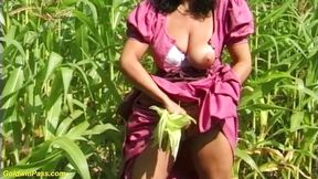 Farmers wife outdoor fucked by her stepson