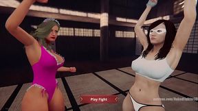 Bambi Bimbo VS Taylor Spa (Naked Fighter 3D)