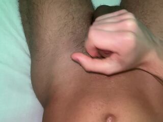 Cumming Solo For The Second Time In a Row Using Cum As Lube Coarse Masturbation
