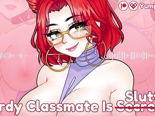 Nerdy Gal from Class is Secretly a Nympho! AUDIO COMICS - Erotic Roleplay - POV Audio Hentai