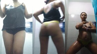 Pijama seduced by her sexy solo rut grinding slowly