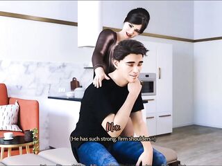 Concupiscent Babes Give a Specific Massage to Delivery Hunk