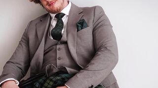 Scottish Hunk Christian Hunter Stripping Down To Show Off His Hard Body And Big Dick